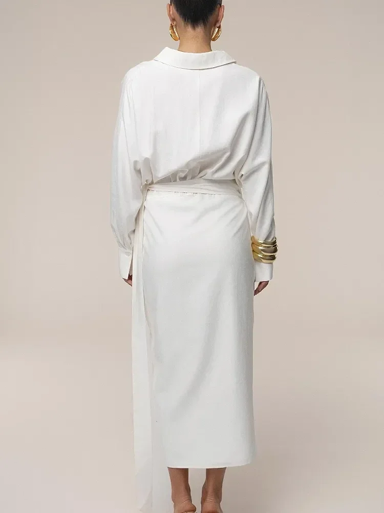 Vestido Midi Skyline con Envolvente - imagen 2