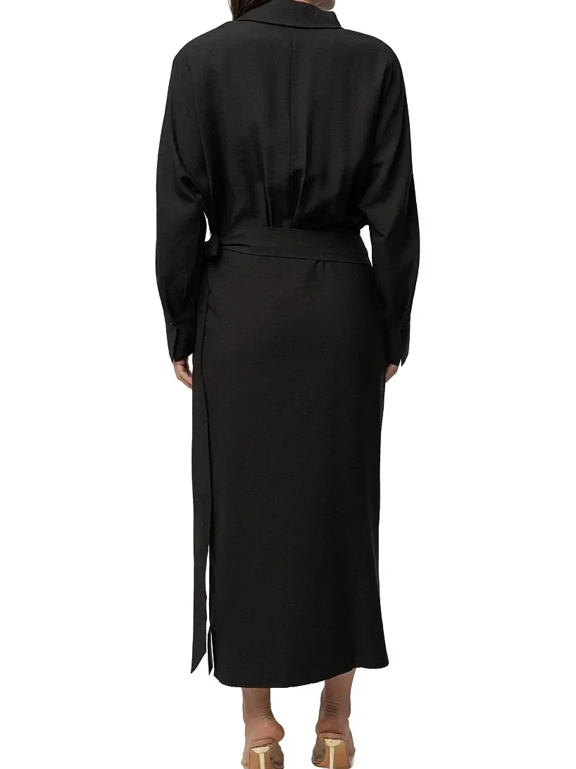Vestido Midi Skyline con Envoltura - imagen 3