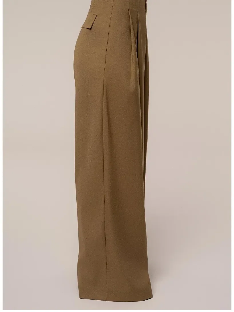 Pantalón Polished Pleat de Tiro Alto