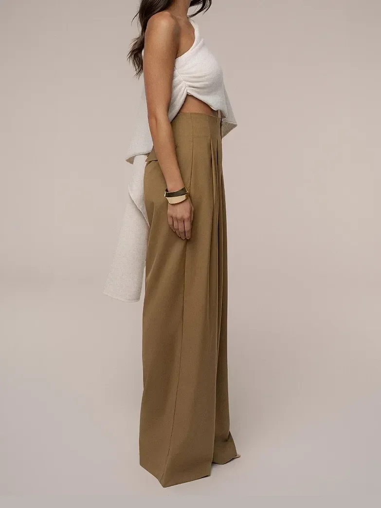 Pantalón Polished Pleat de Tiro Alto - imagen 5