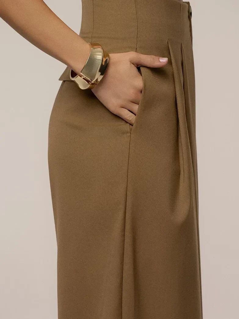 Pantalón Polished Pleat de Tiro Alto - imagen 6