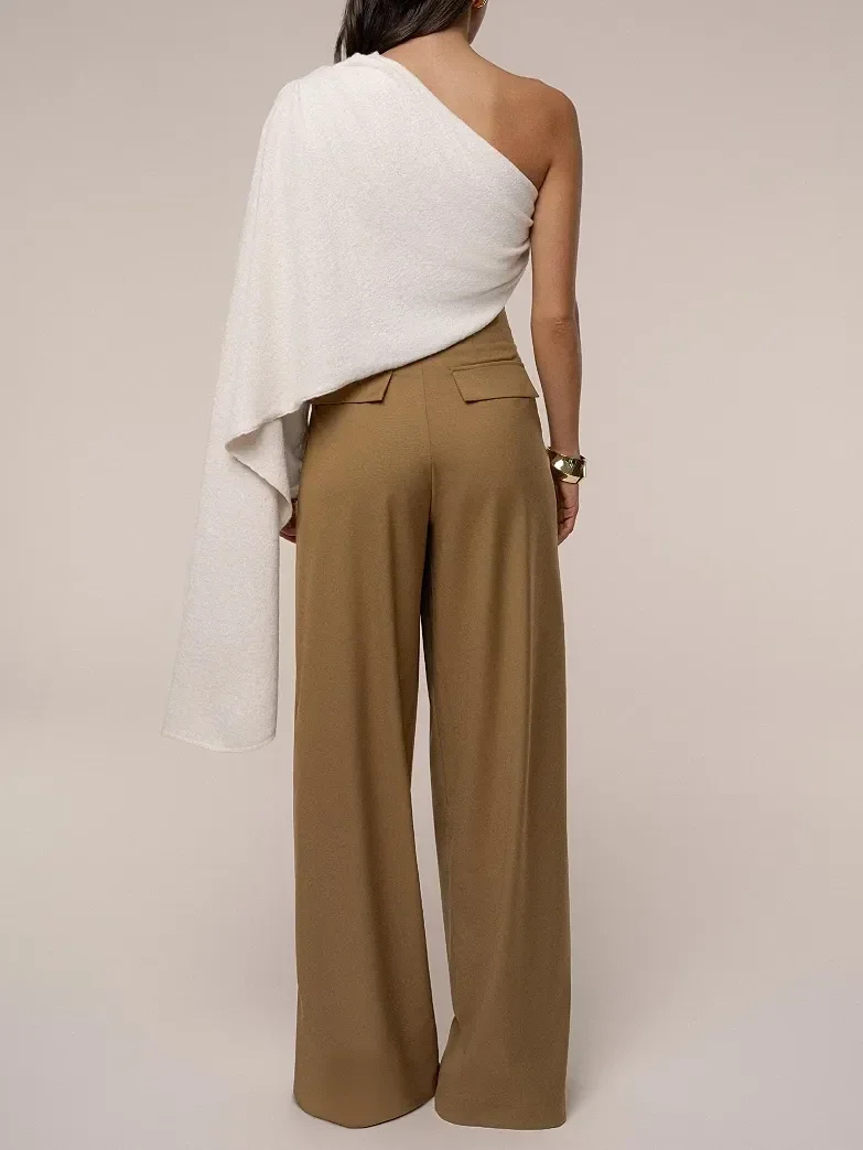 Pantalón Polished Pleat de Tiro Alto - imagen 4