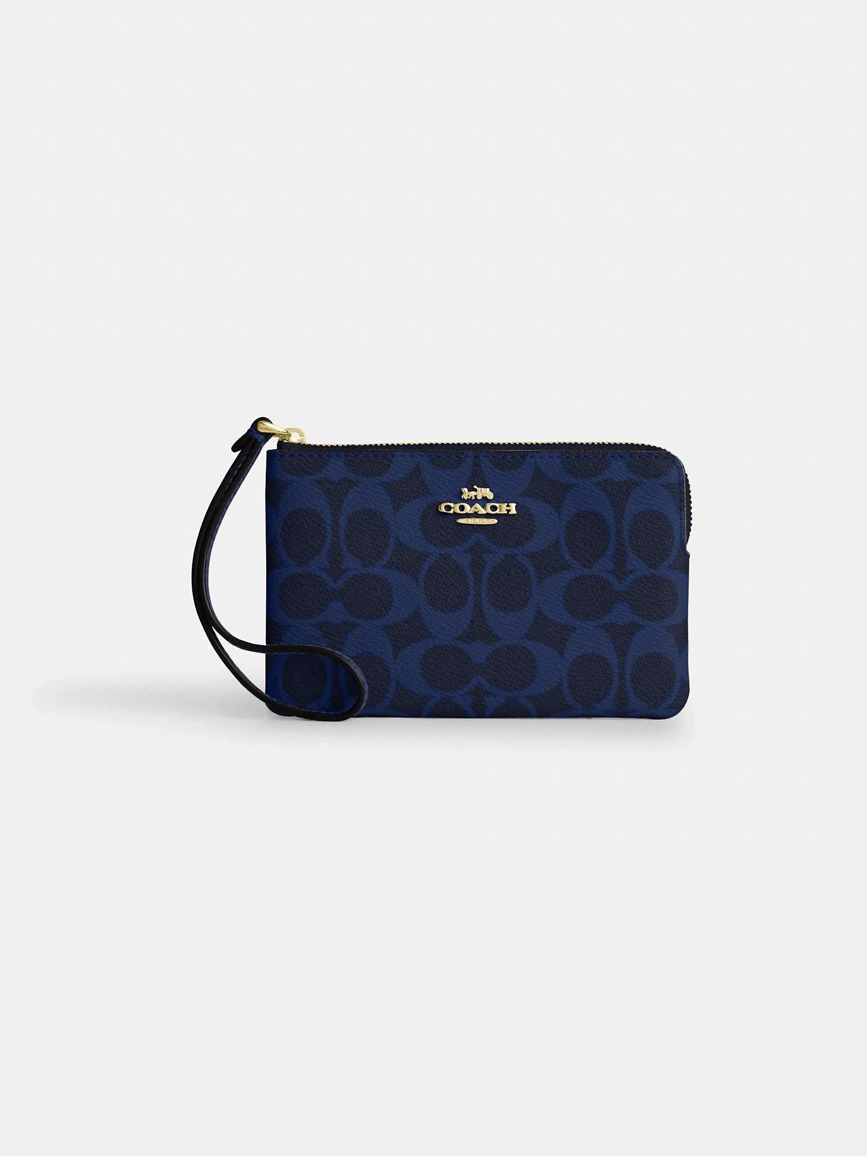 Monedero de Muñeca Corner Zip en Lona Signature