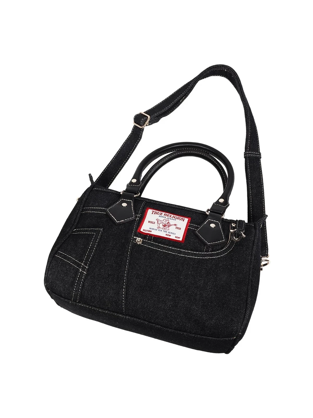 Bolso Bandolera en denim Heritage con correa cruzada - imagen 6
