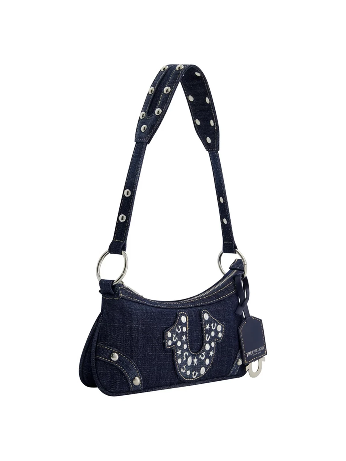 Bolso de hombro Horseshoe en denim - imagen 3