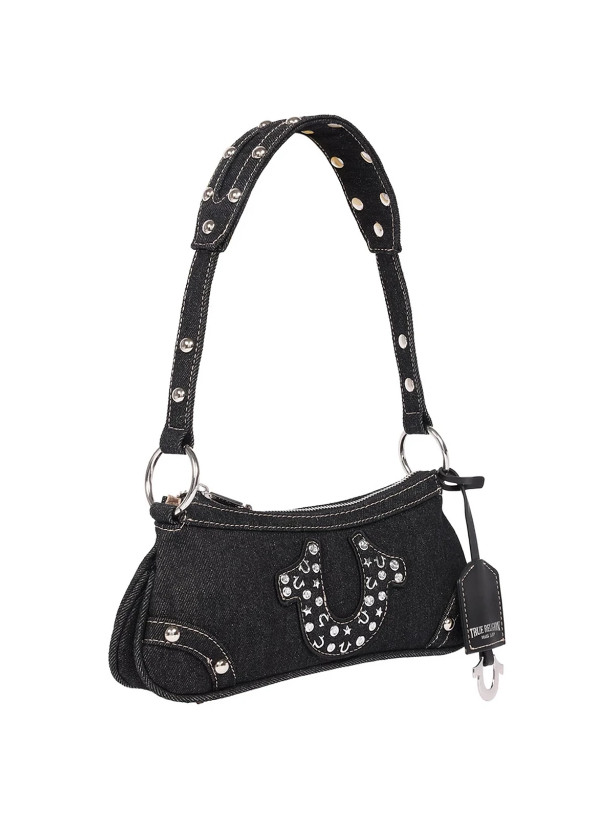 Bolso de hombro Horseshoe en denim - imagen 3