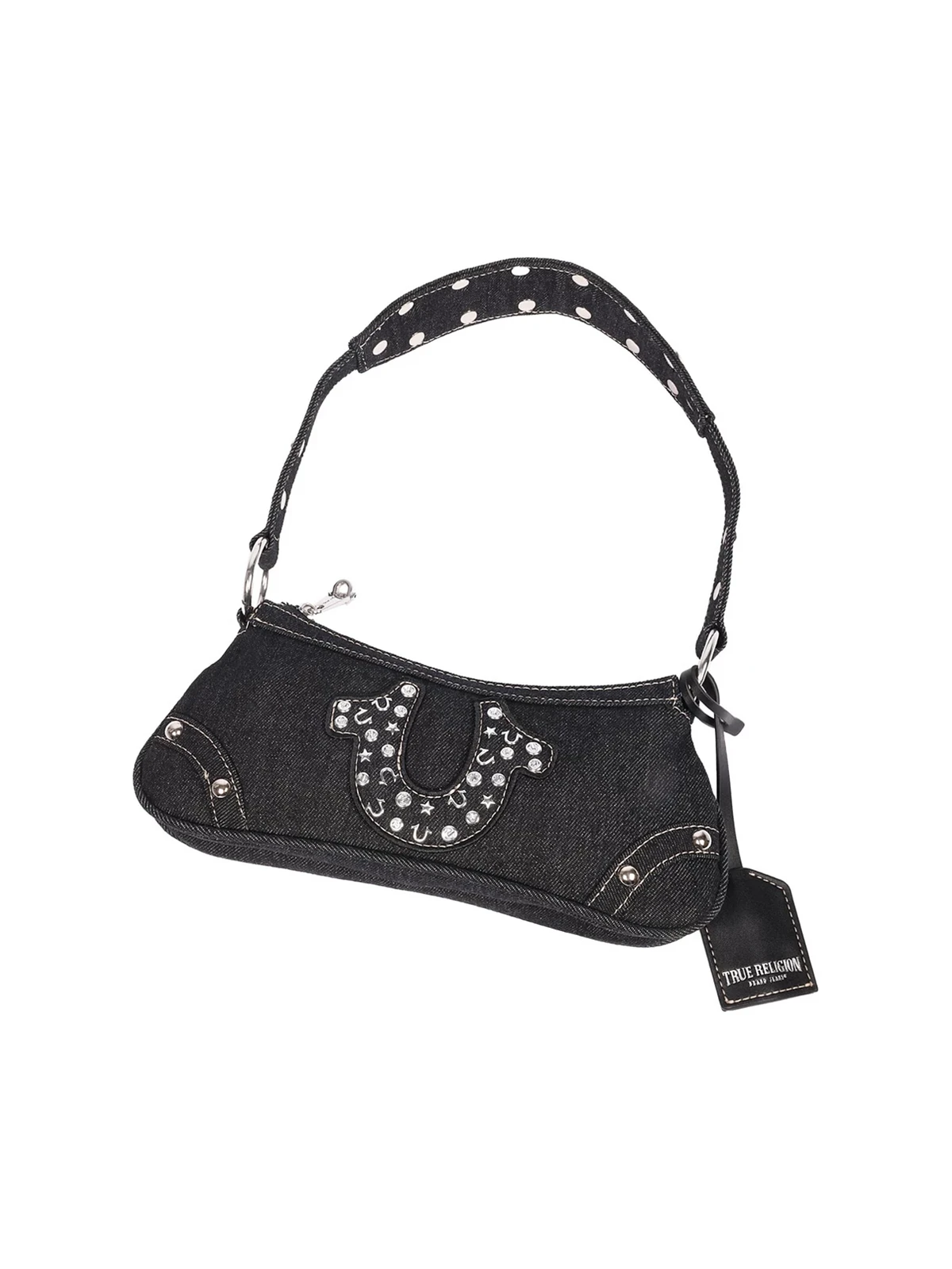 Bolso de hombro Horseshoe en denim - imagen 7