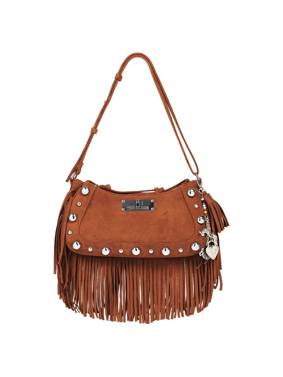 Bolso Hobo con Flecos y Tachuelas