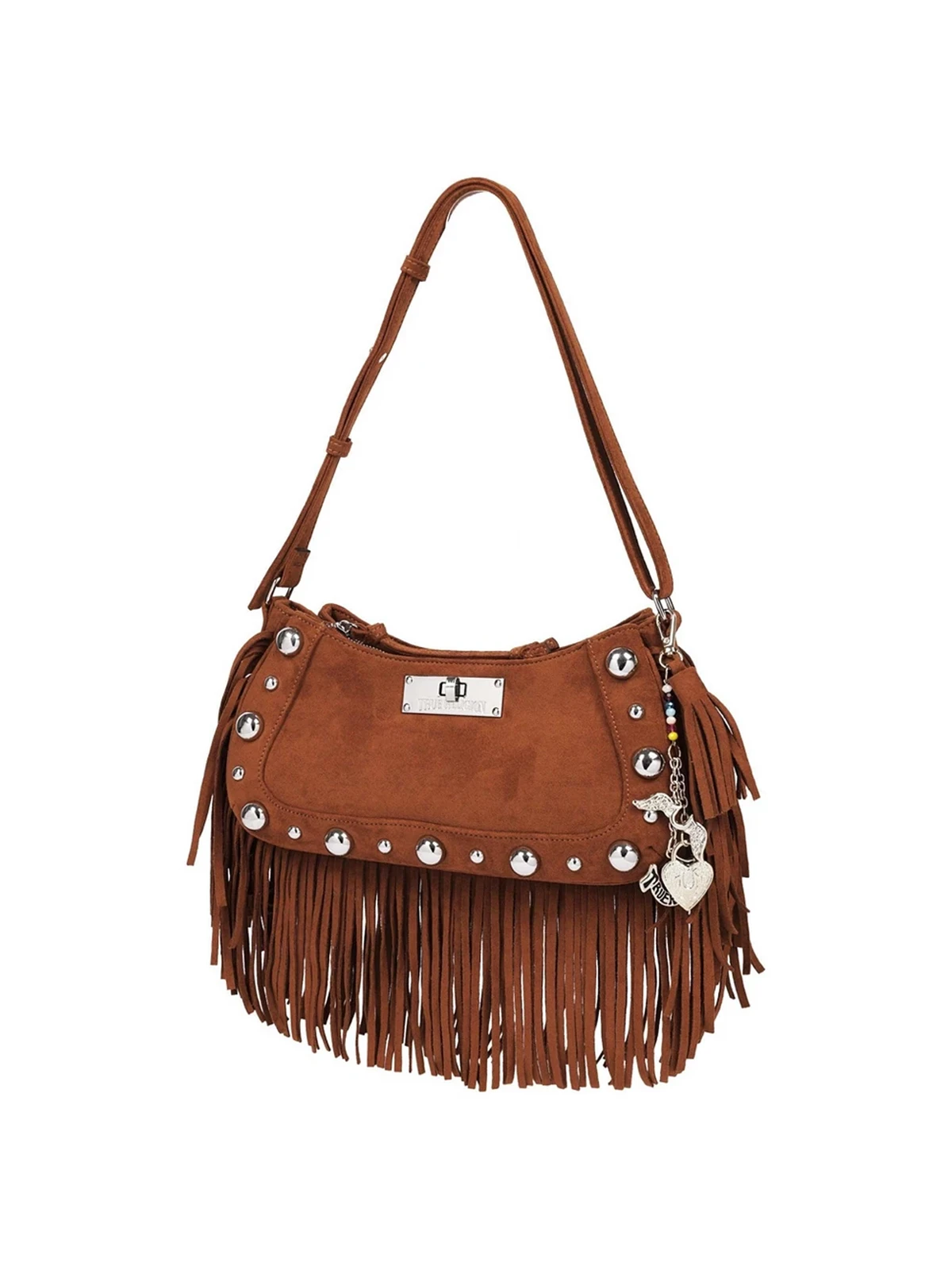 Bolso Hobo con Flecos y Tachuelas - imagen 3
