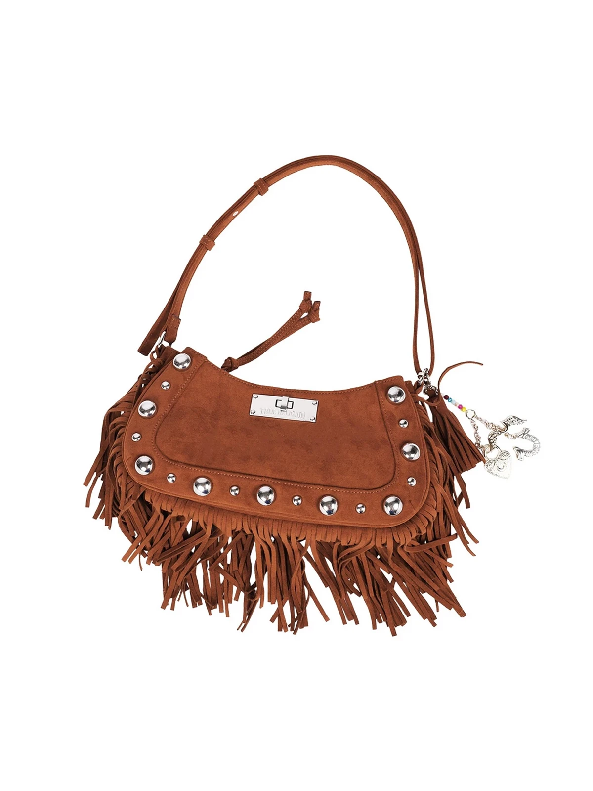 Bolso Hobo con Flecos y Tachuelas - imagen 7
