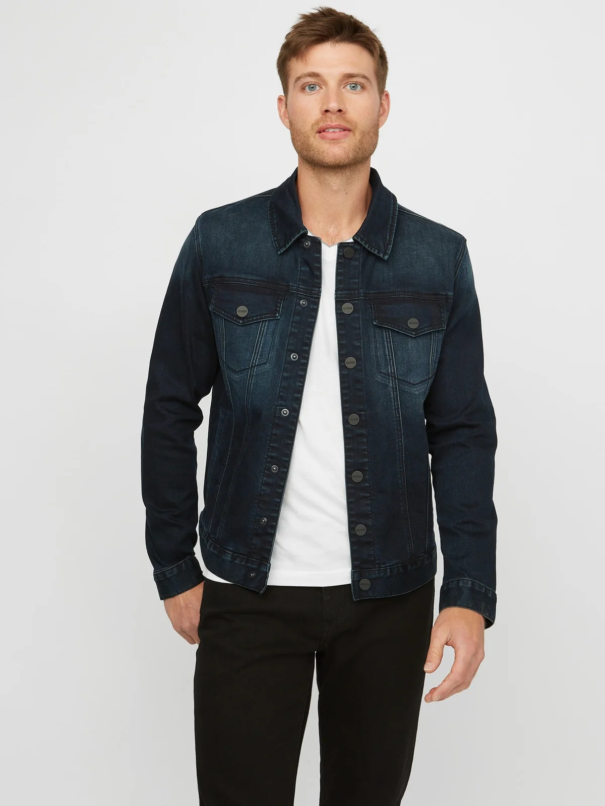 Chaqueta de Denim con Capucha Vertix