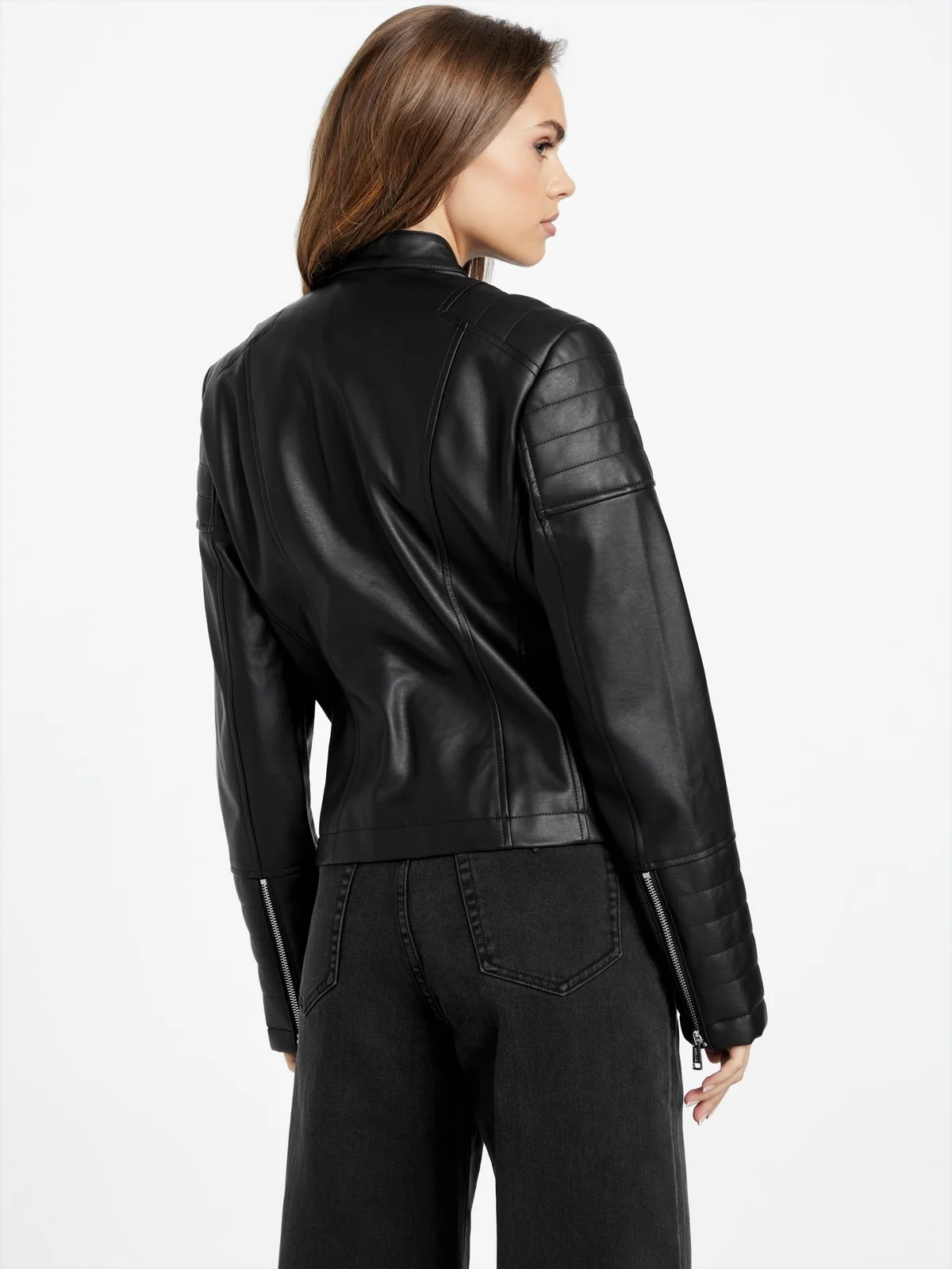 Chaqueta Motera de Piel Sintética Danielle - imagen 4
