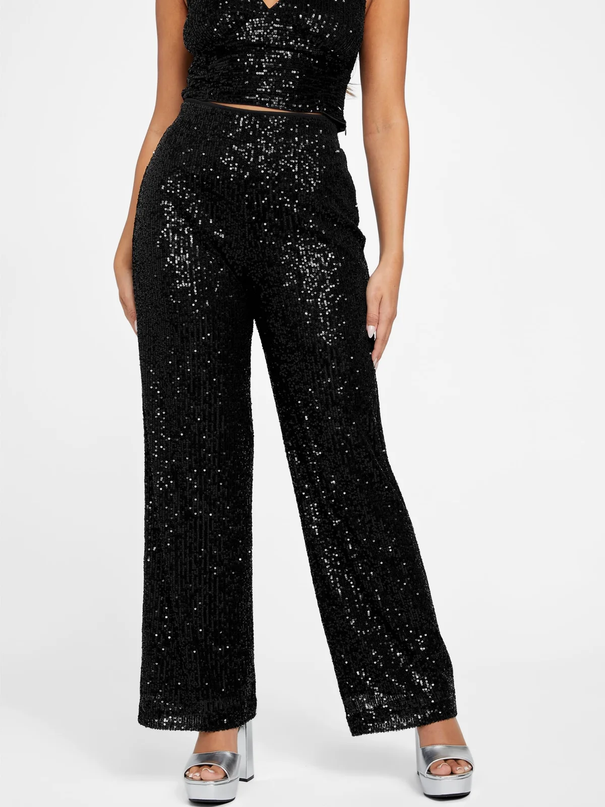 Pantalones Palazzo con Lentejuelas Holly - imagen 3