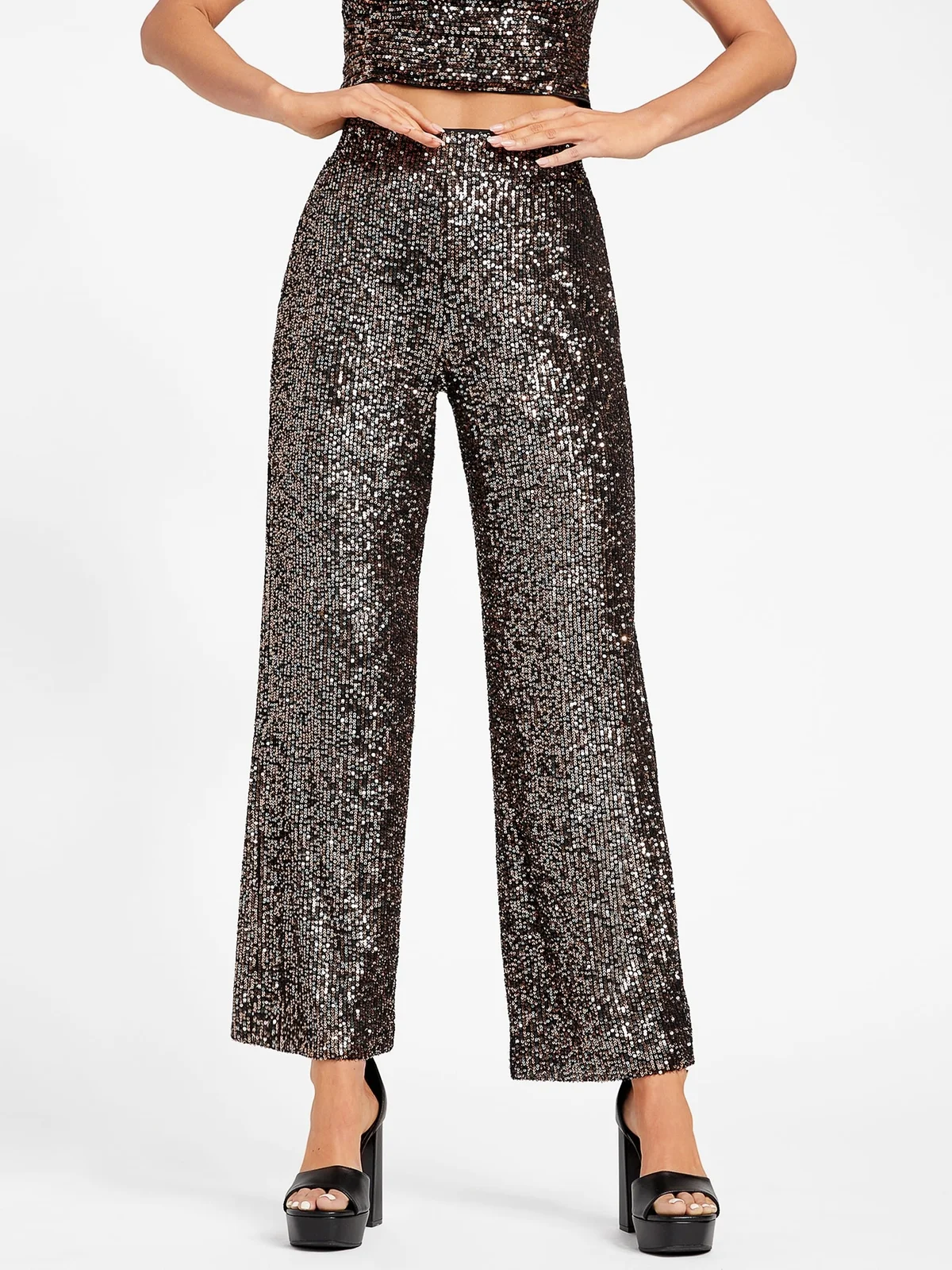 Pantalones Palazzo con Lentejuelas Holly
