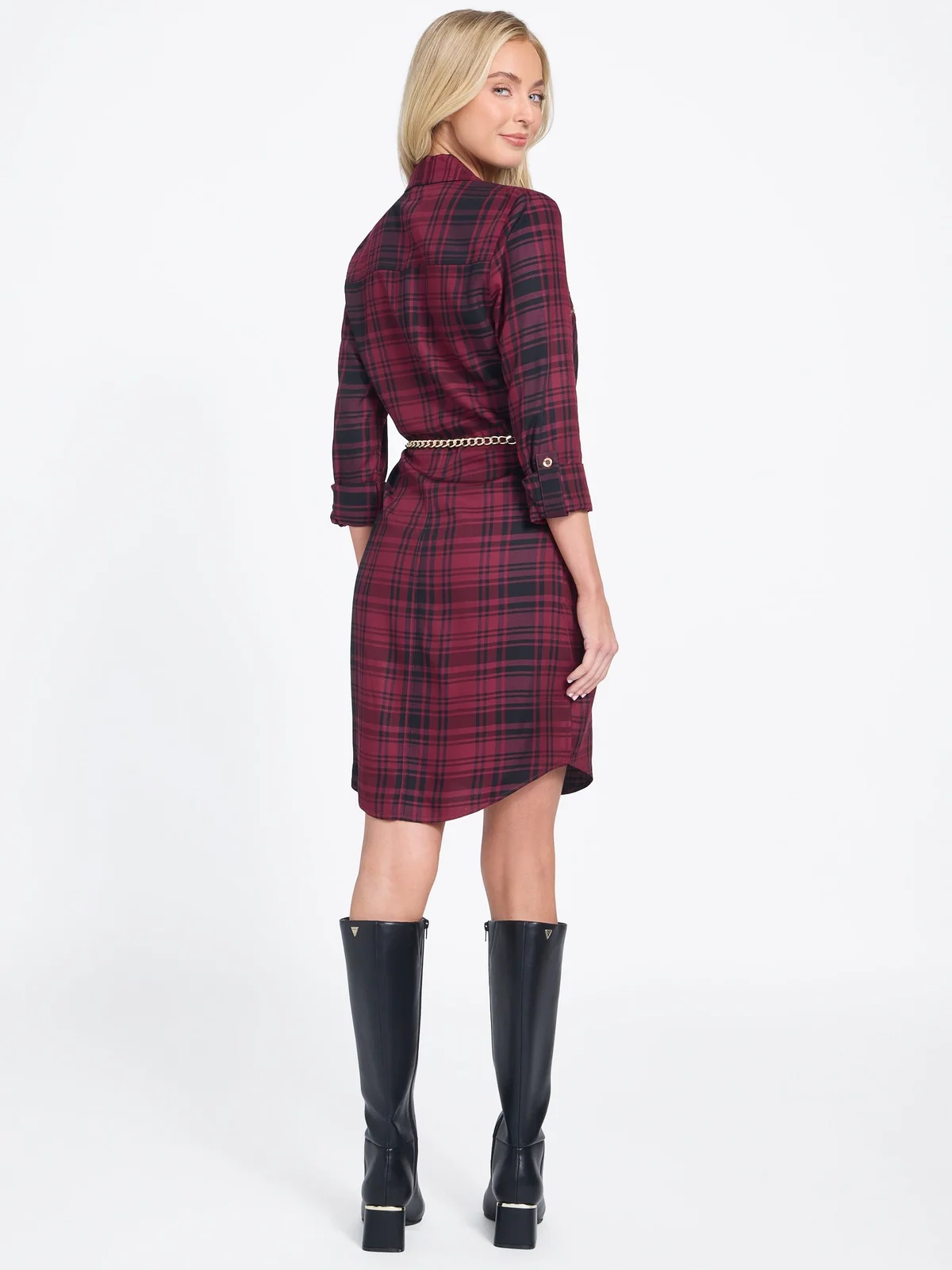Vestido Camisero a Cuadros Elina - imagen 4