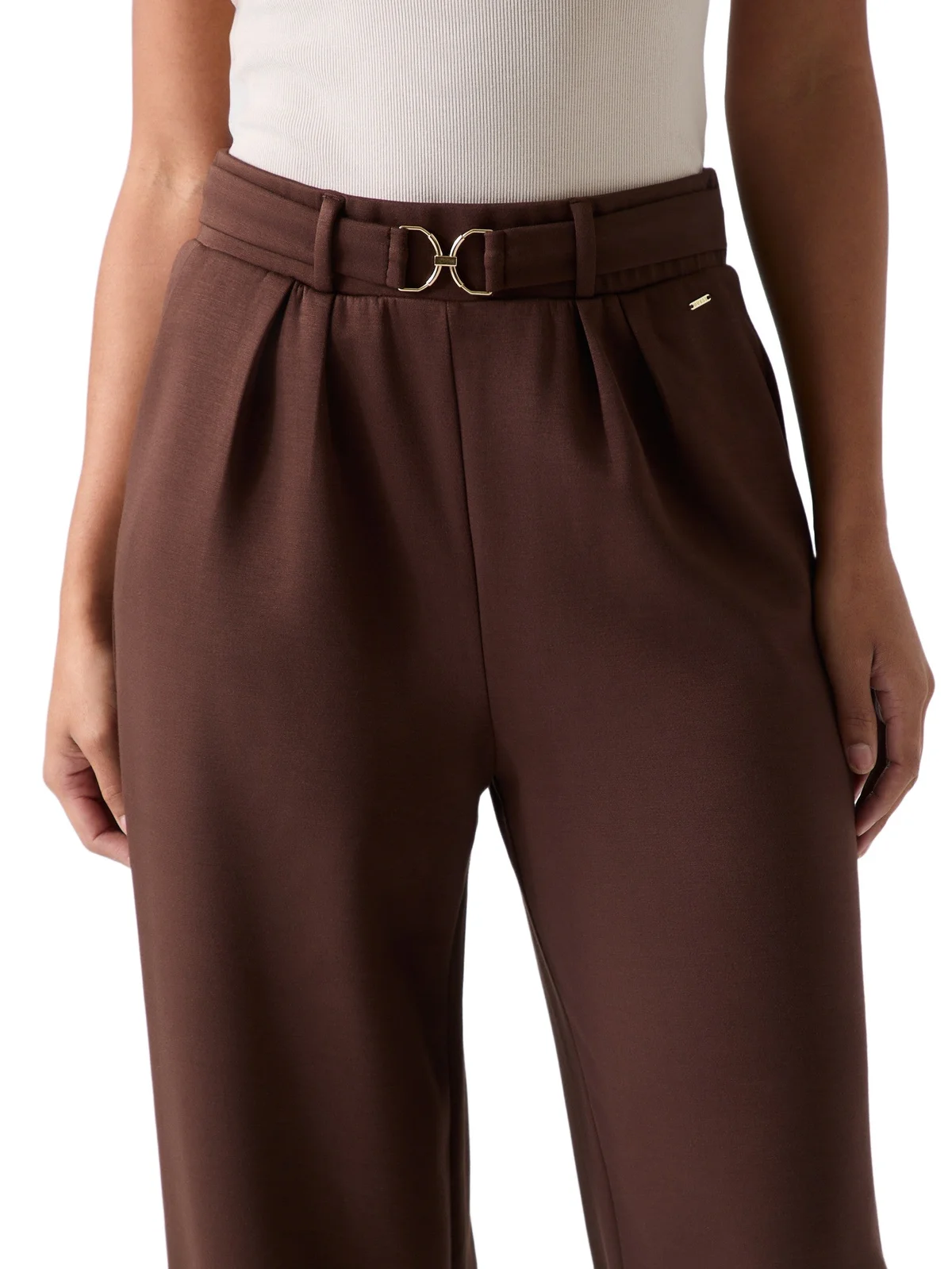 Pantalones Wide Leg Olympia con Cinturón - imagen 4