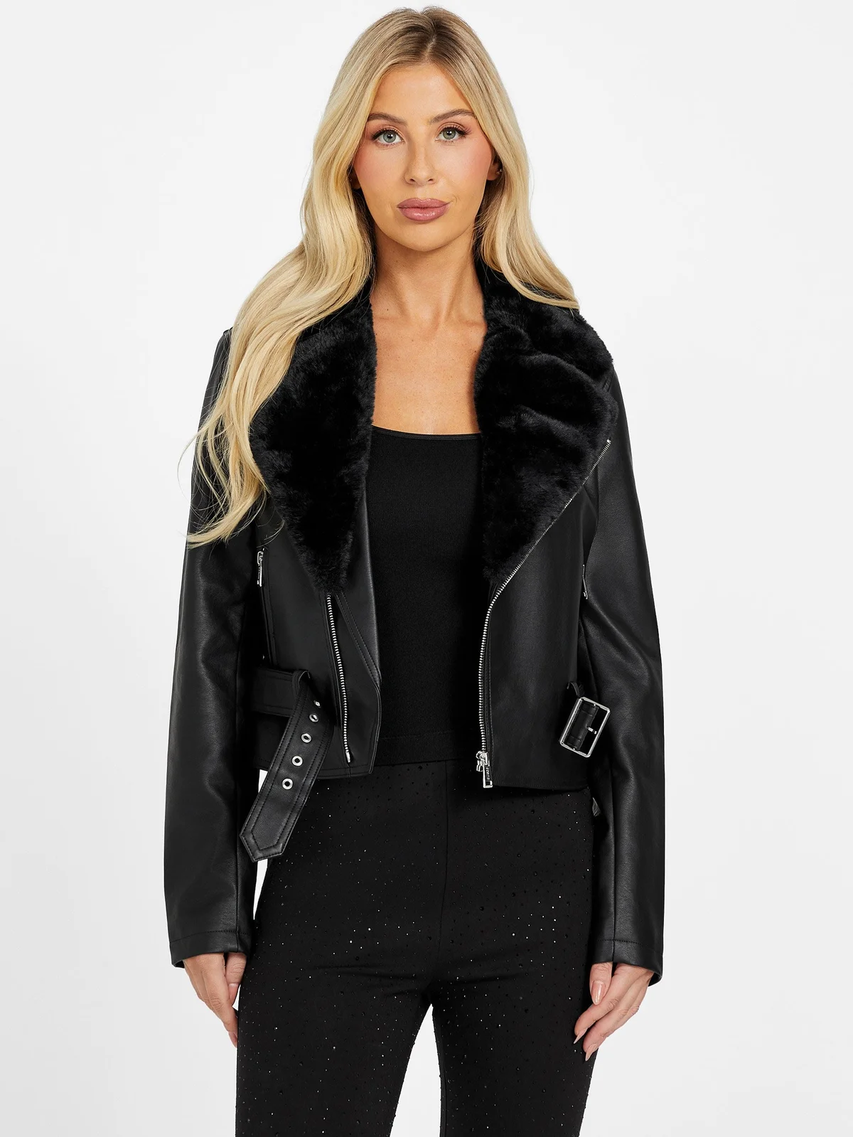 Chaqueta Capri Faux-Leather