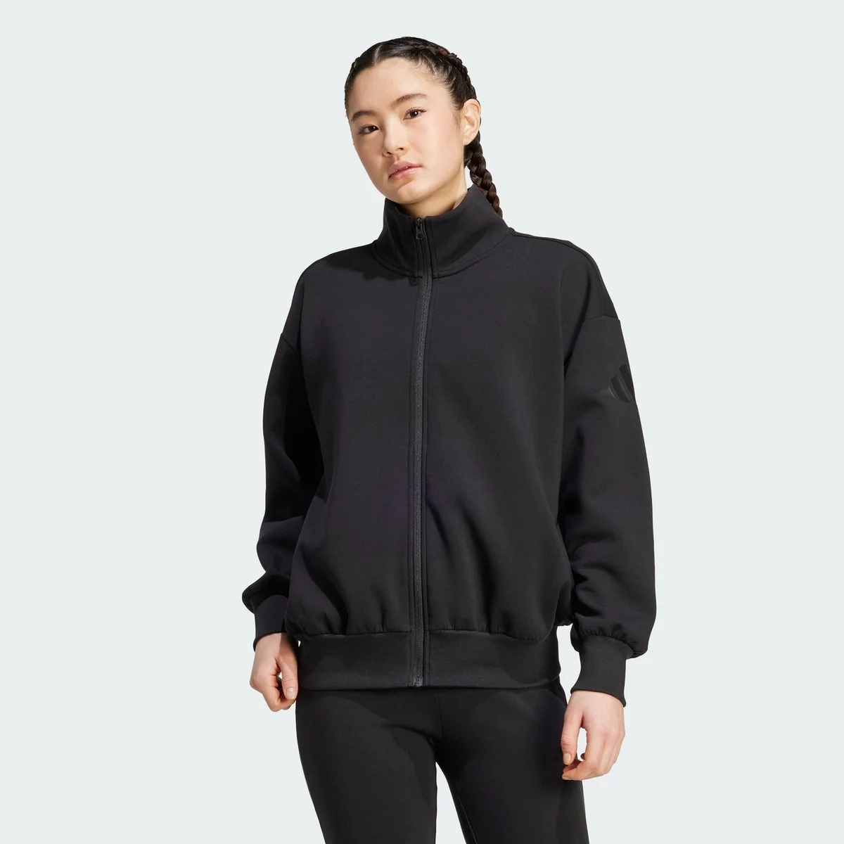 Chaqueta Soft Lux Loose con Cremallera Completa