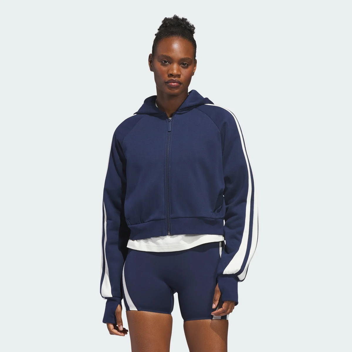 Sudadera Corta con Capucha