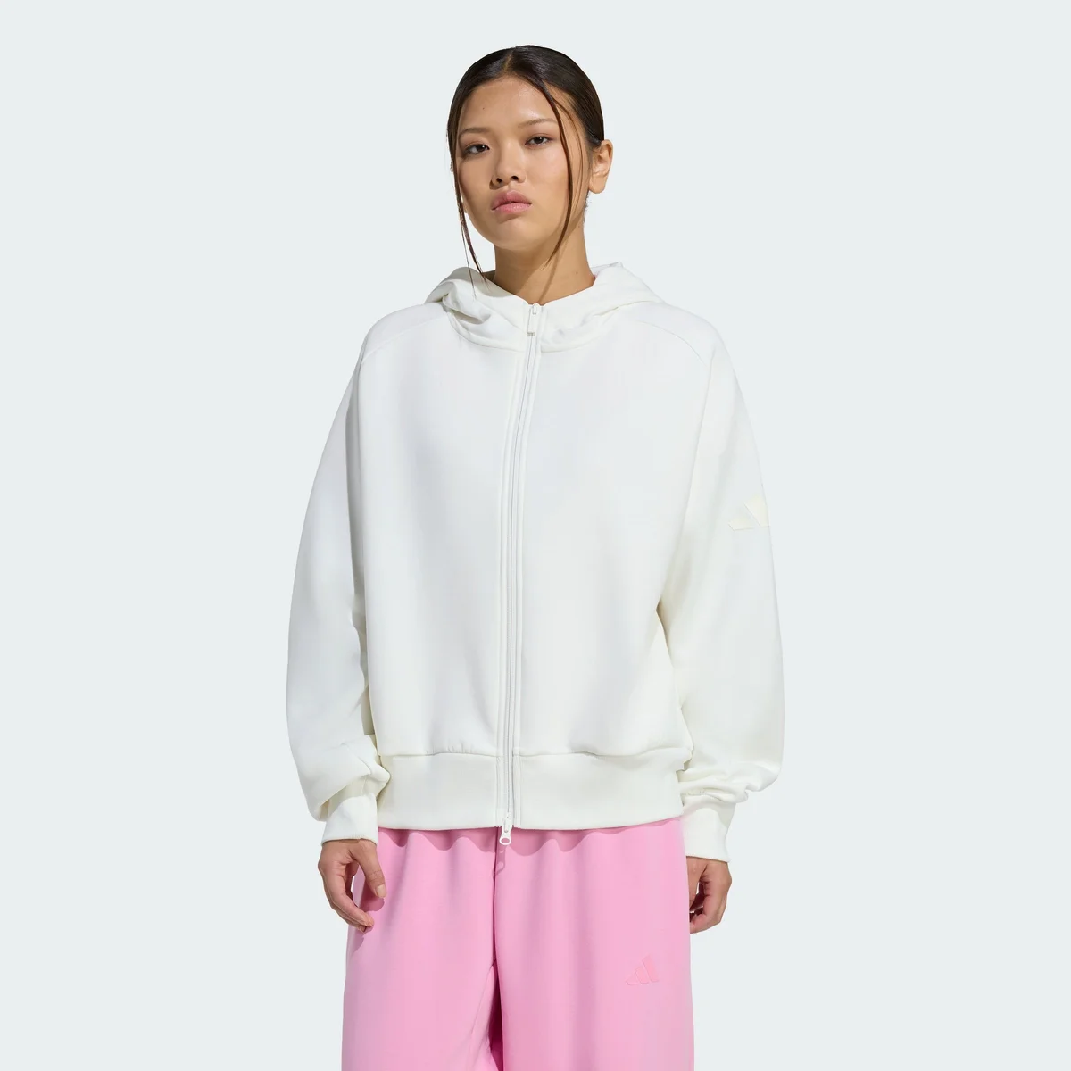 Sudadera con Capucha Soft Lux con Cremallera Completa