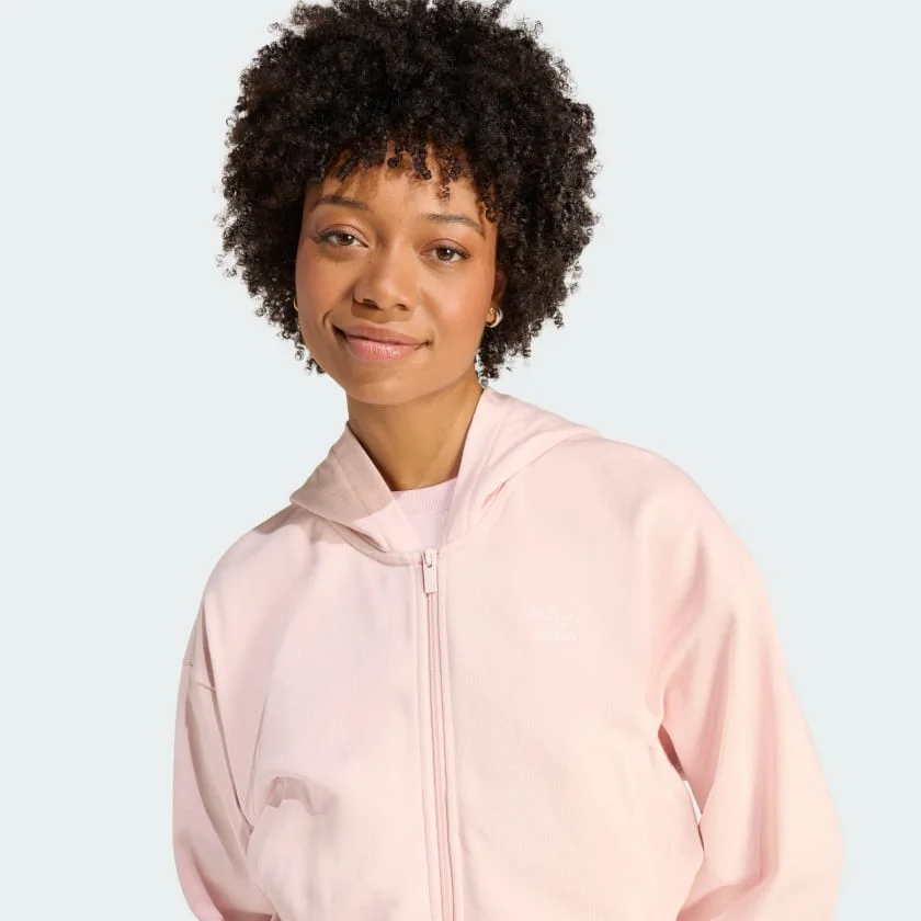 Sudadera Corta con Cremallera y Forro Polar Francés Essentials - imagen 4