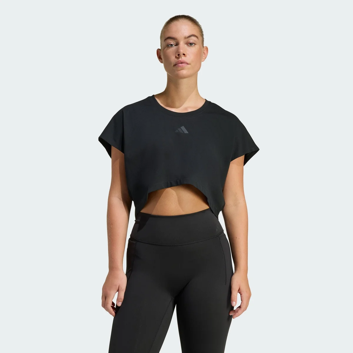 Crop top de 3 rayas Power Workout