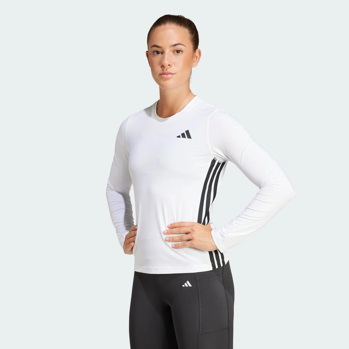 Camiseta de entrenamiento manga larga Essentials de 3 rayas - imagen 1