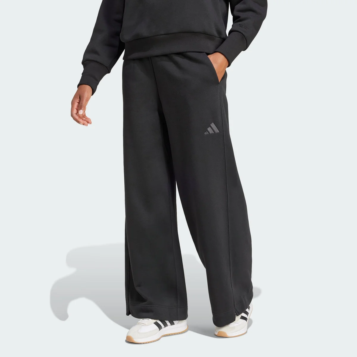 Pantalones Anchos Holgados de Felpa