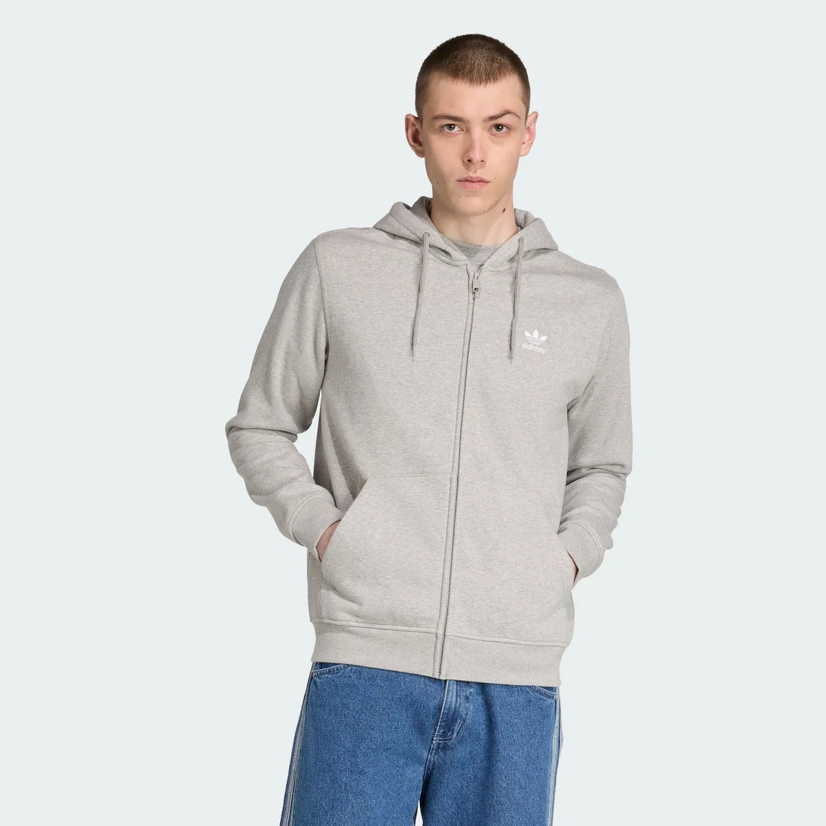 Sudadera con Cremallera Trefoil Essentials