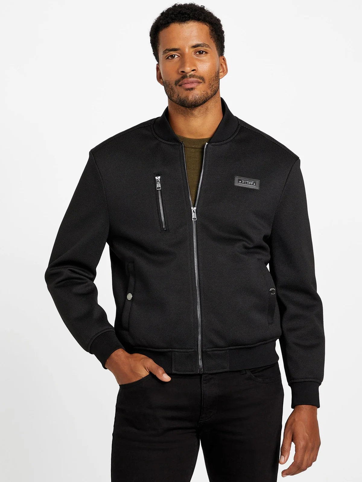 Chaqueta Biker Alonzo con Cierre Completo