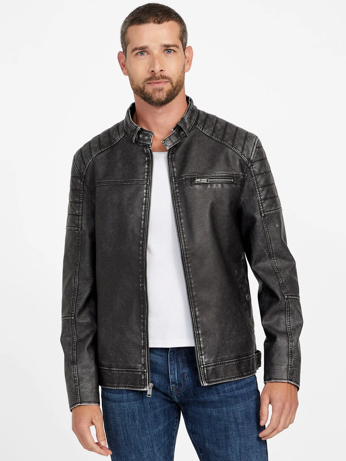 Chaqueta con Capucha Danilo en Piel Sintética - imagen 6