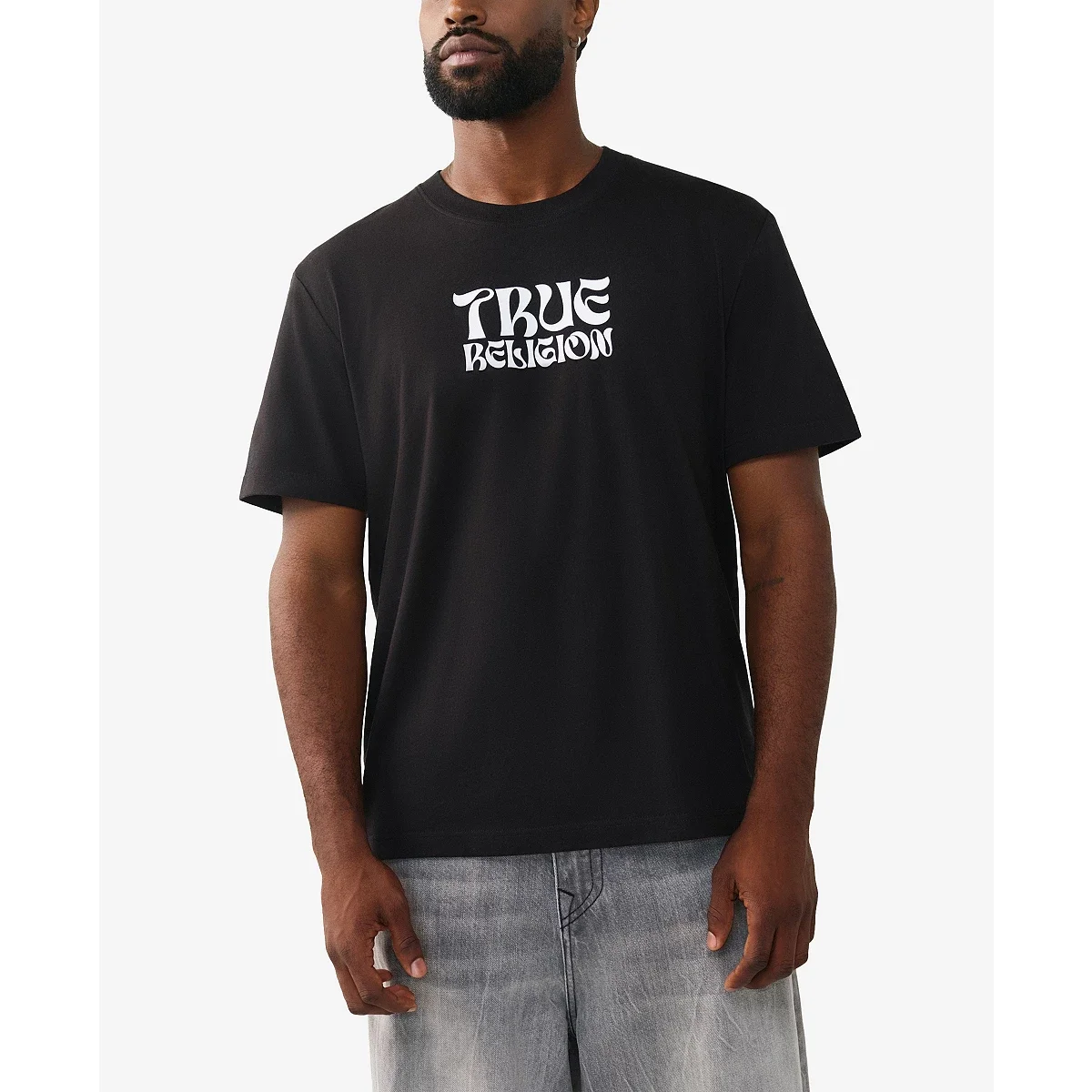 Camiseta de manga corta con cuello redondo