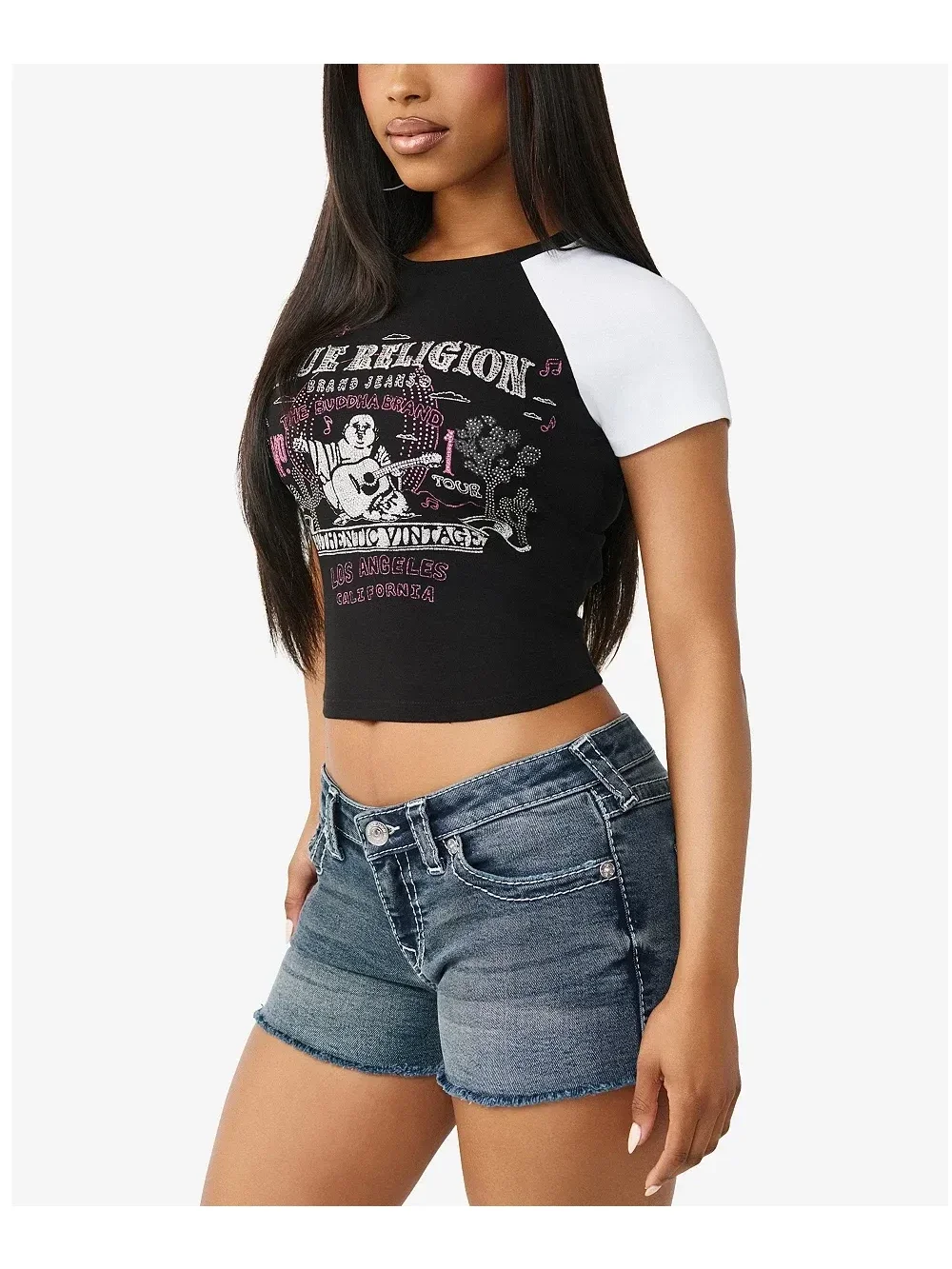 Camiseta Pequeña Raglán en Contraste - imagen 4