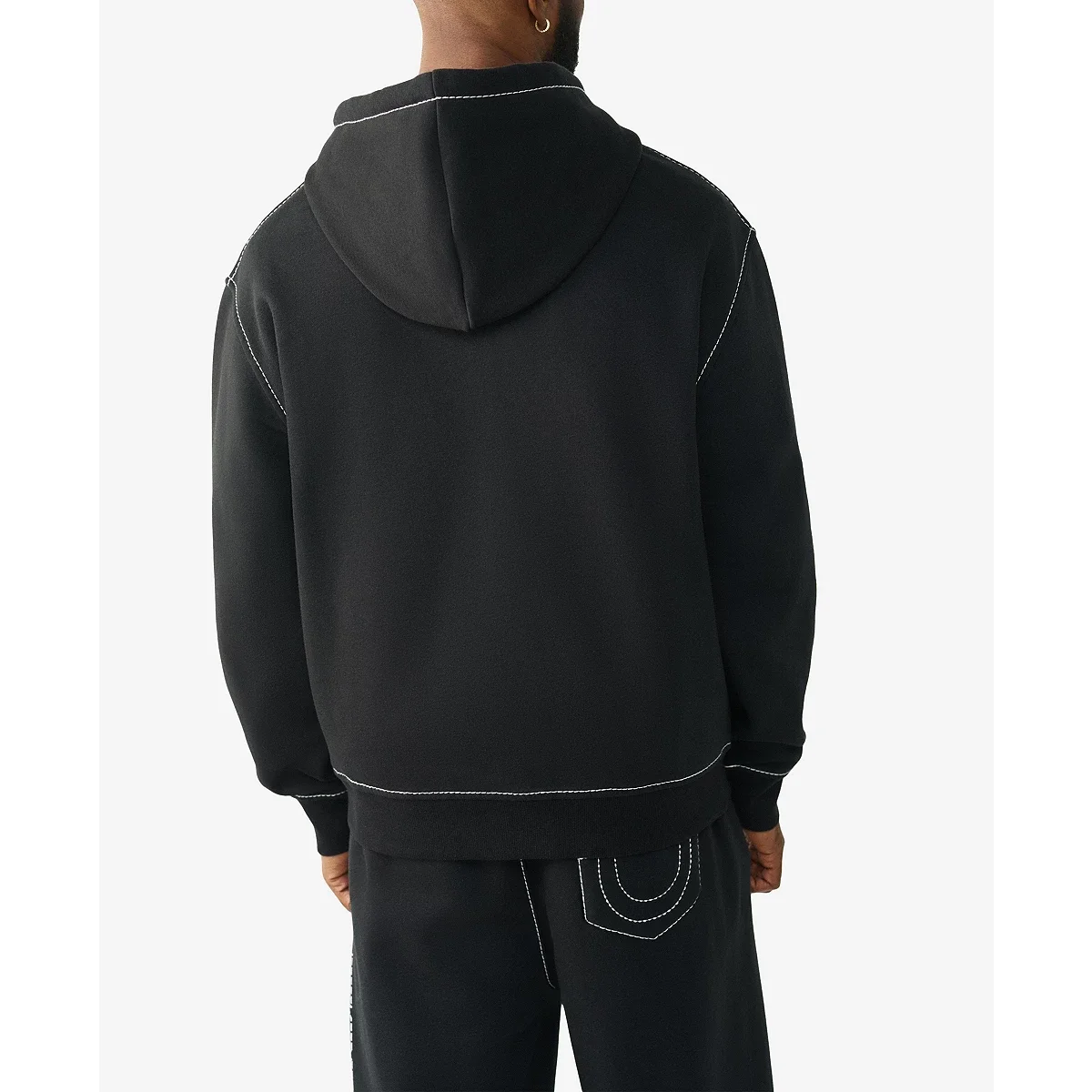 Sudadera con capucha y cremallera de manga larga - imagen 3