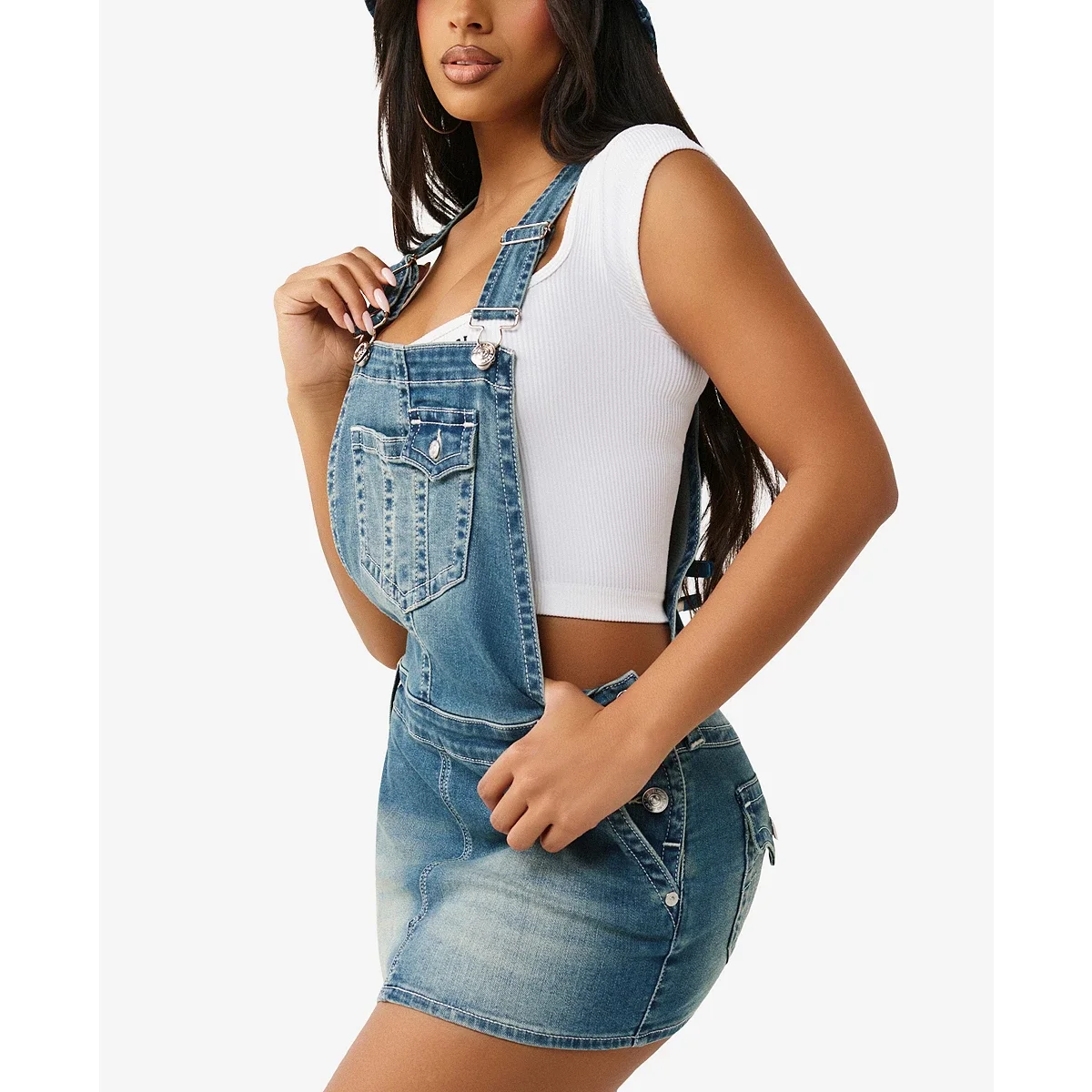 Vestido enterizo en denim - imagen 3