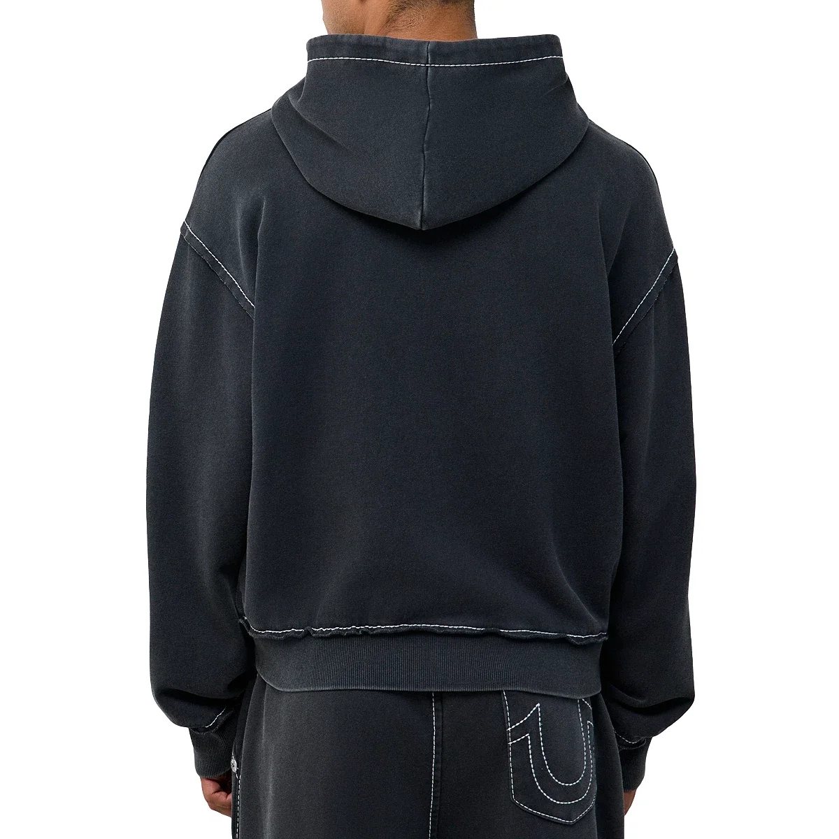 Sudadera con capucha Big T Boxy con apliques - imagen 3