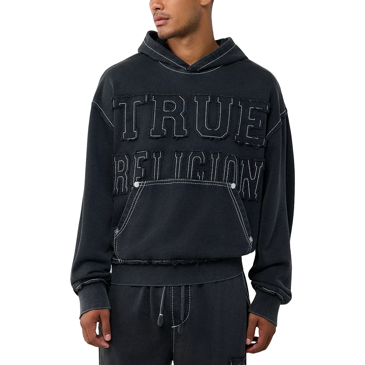 Sudadera con capucha Big T Boxy con apliques