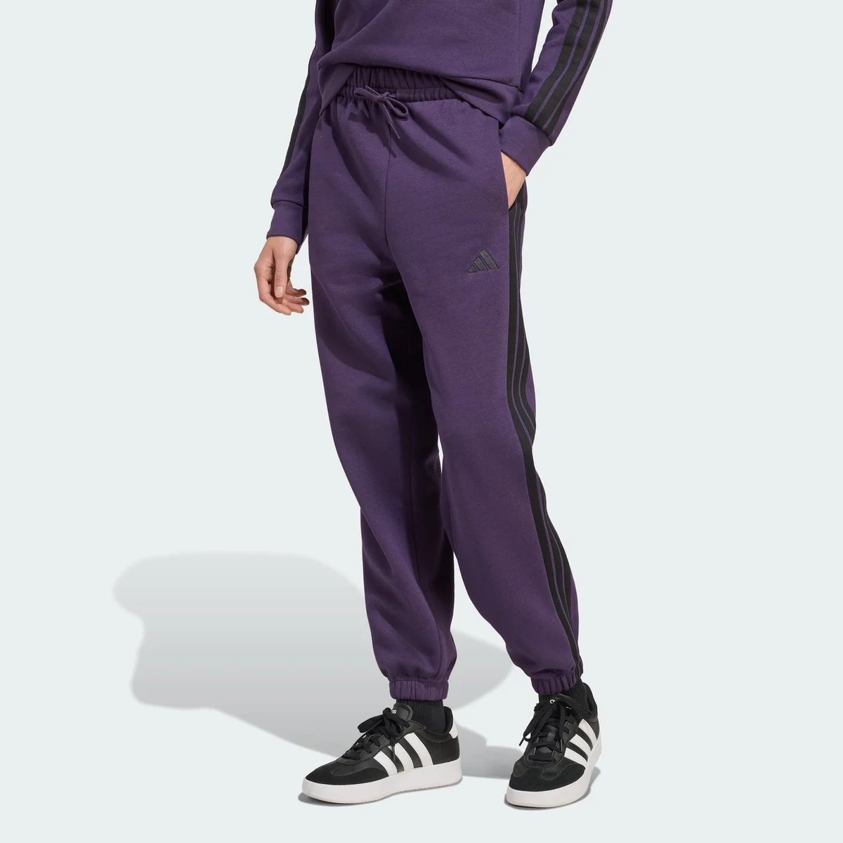 Pantalón Essentials 3-Stripes Fleece Loose-Fit - imagen 6