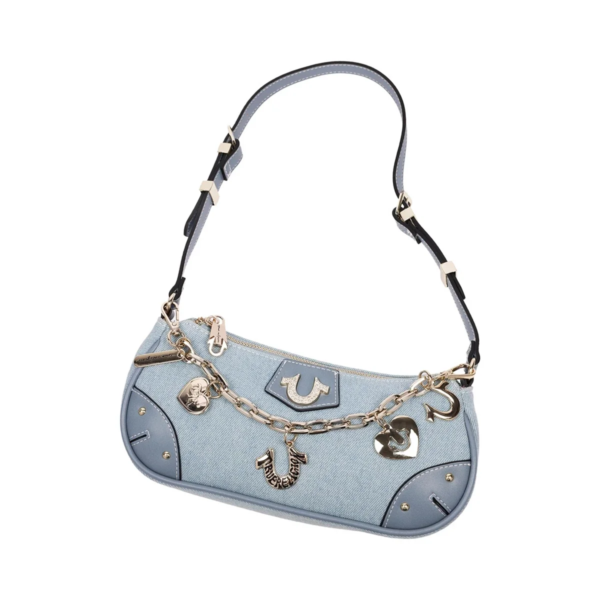 Bolso de hombro con cadena en forma de herradura - imagen 7