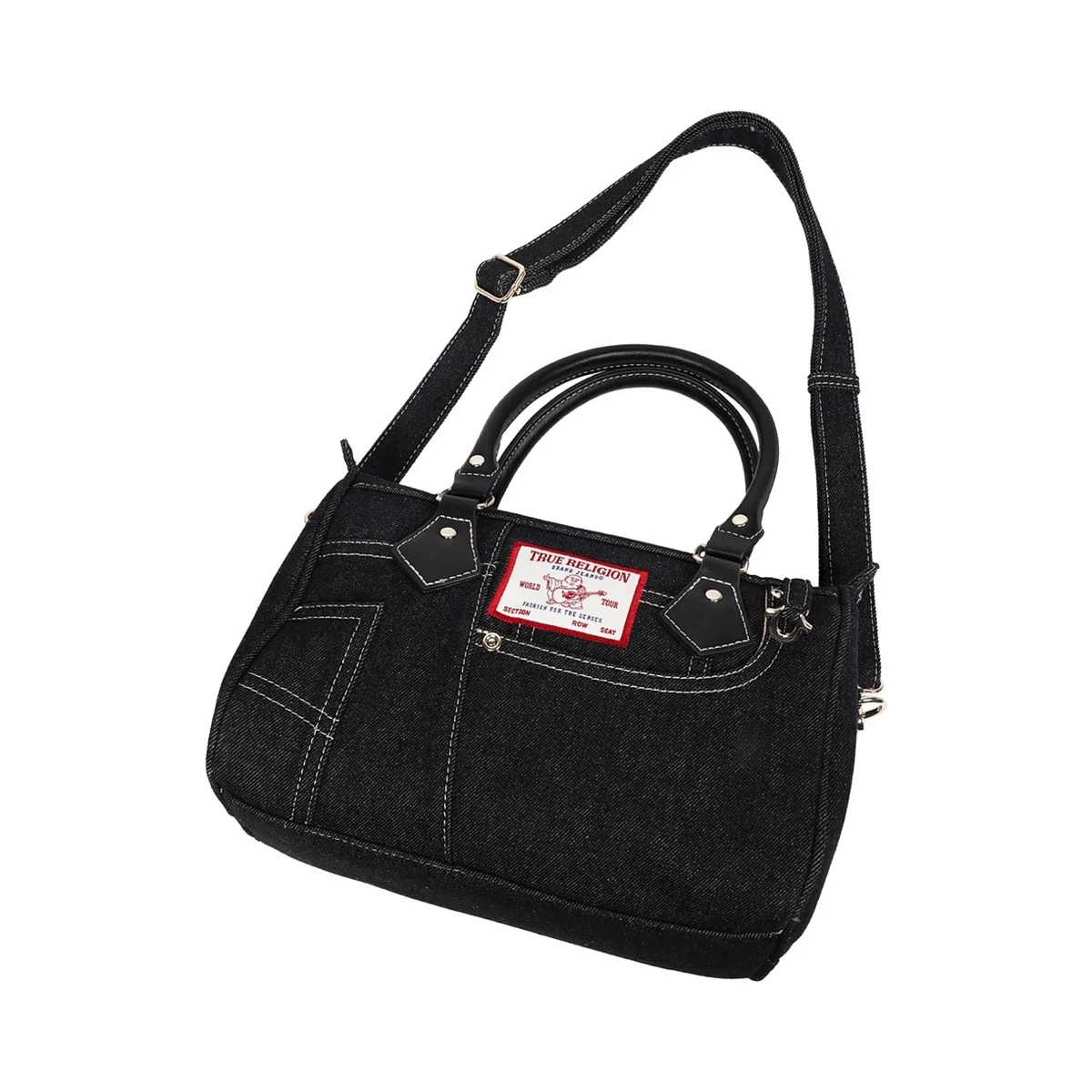 Bolso Bandolera en denim Heritage con correa cruzada - imagen 6