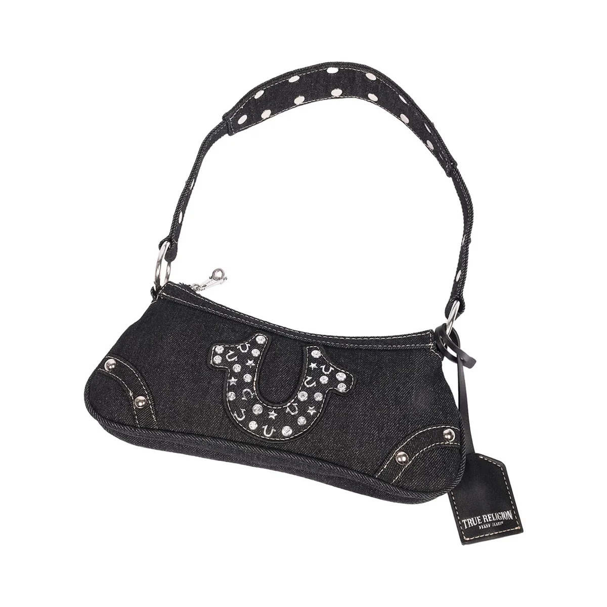 Bolso de hombro Horseshoe en denim - imagen 7