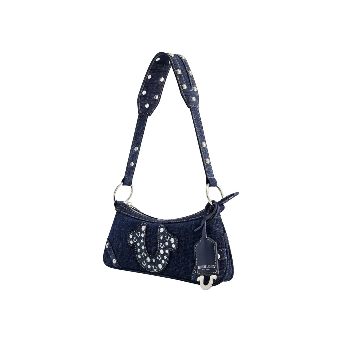 Bolso de hombro Horseshoe en denim - imagen 2