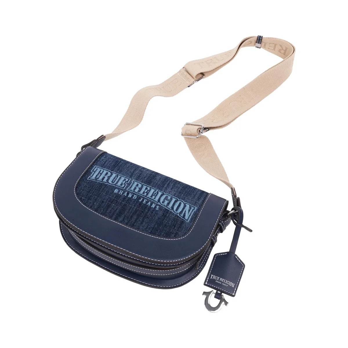 Bolso Bandolera Logo Saddle en Denim - imagen 6