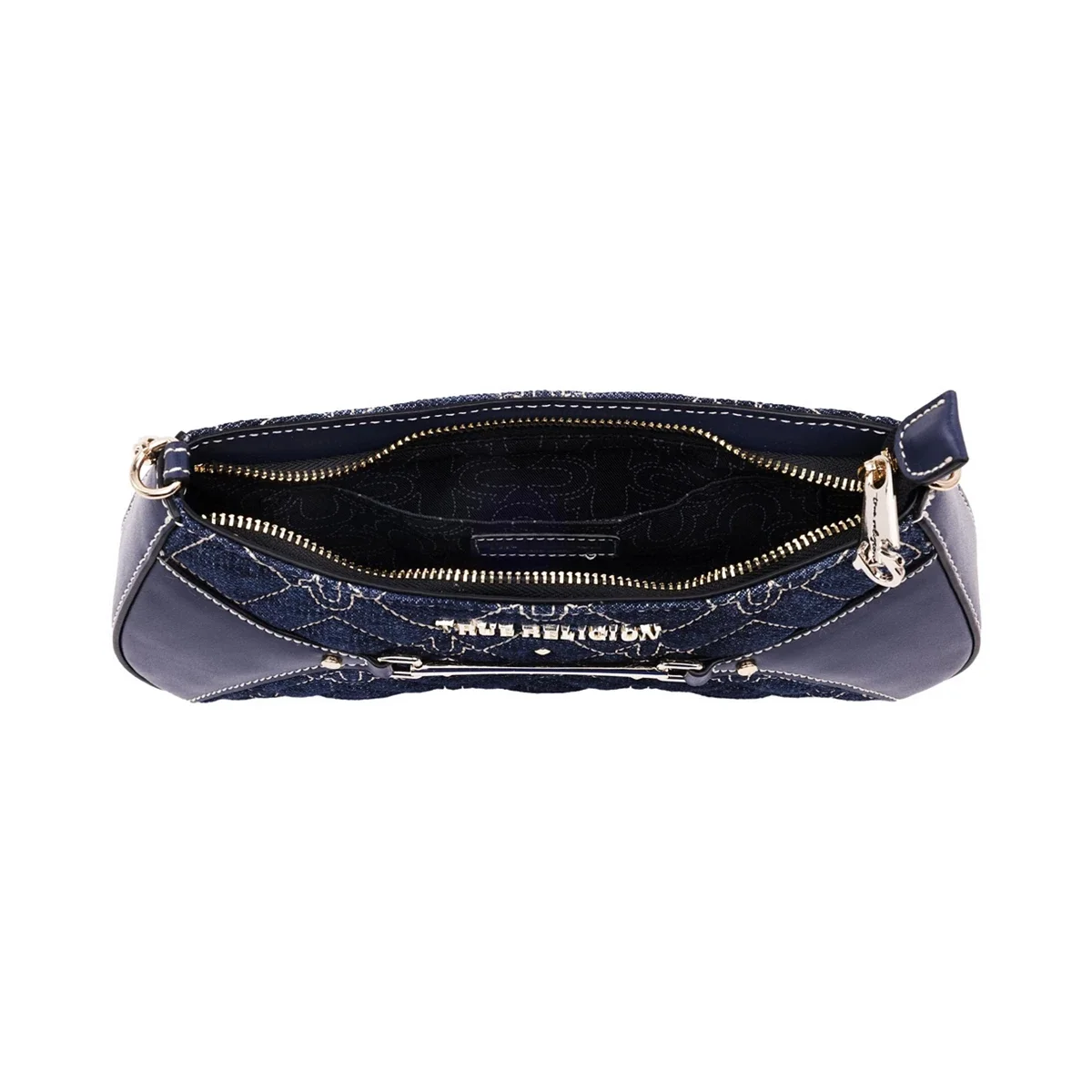 Bolso de Hombro en Denim con Estoperoles y Cadena - imagen 6