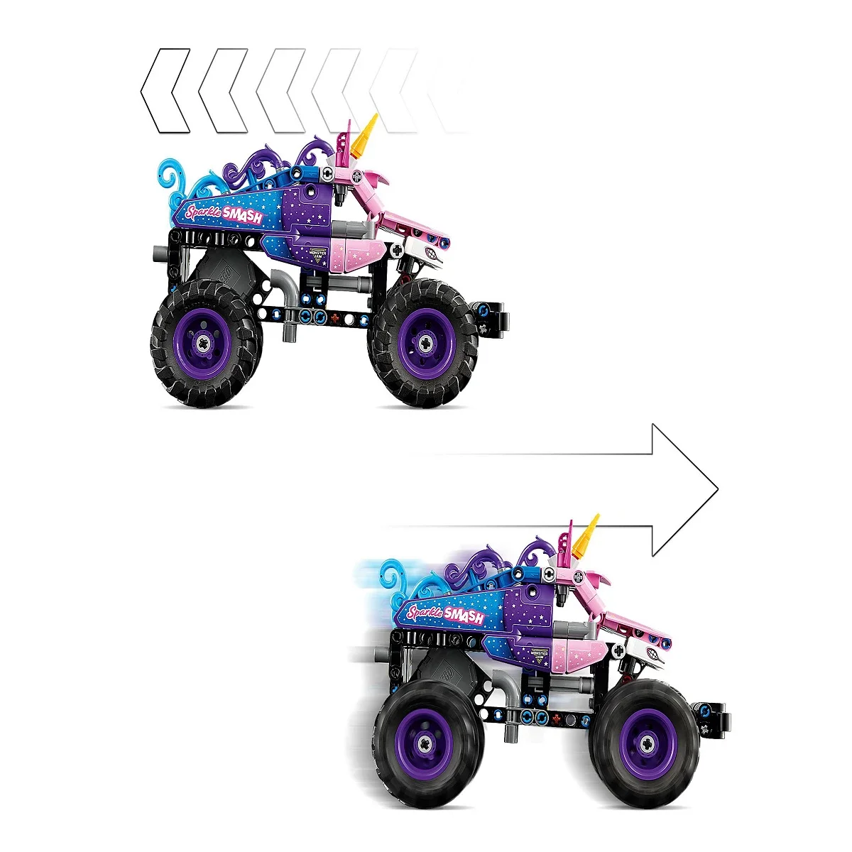 Set de Construcción Monster Jam Sparkle Smash Technic - imagen 3