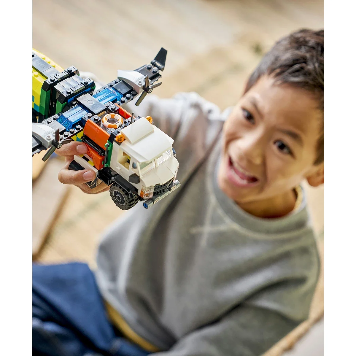 Set de Construccion City Airplane, Service Truck and Hovercraft - imagen 8