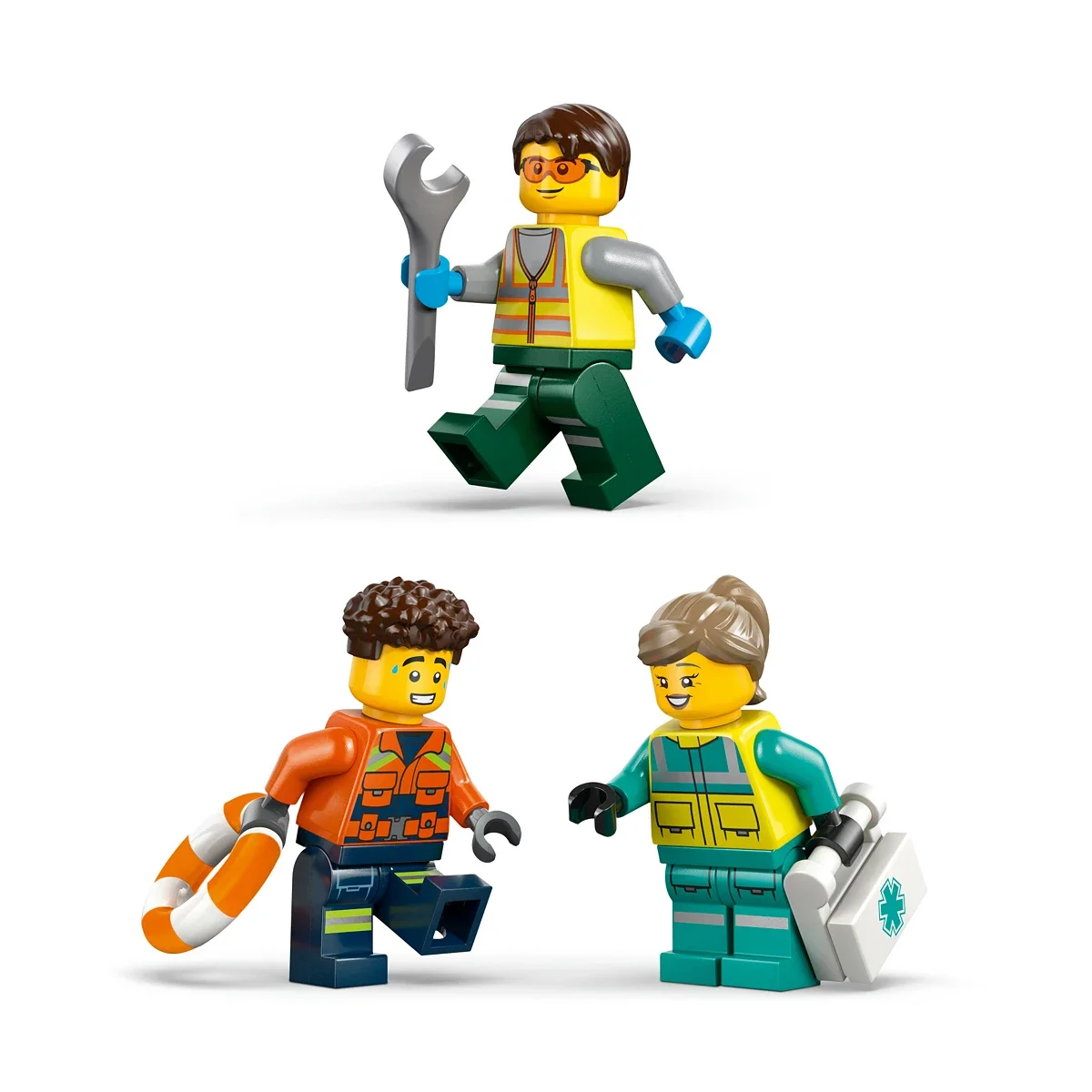 Set de Construccion City Airplane, Service Truck and Hovercraft - imagen 6