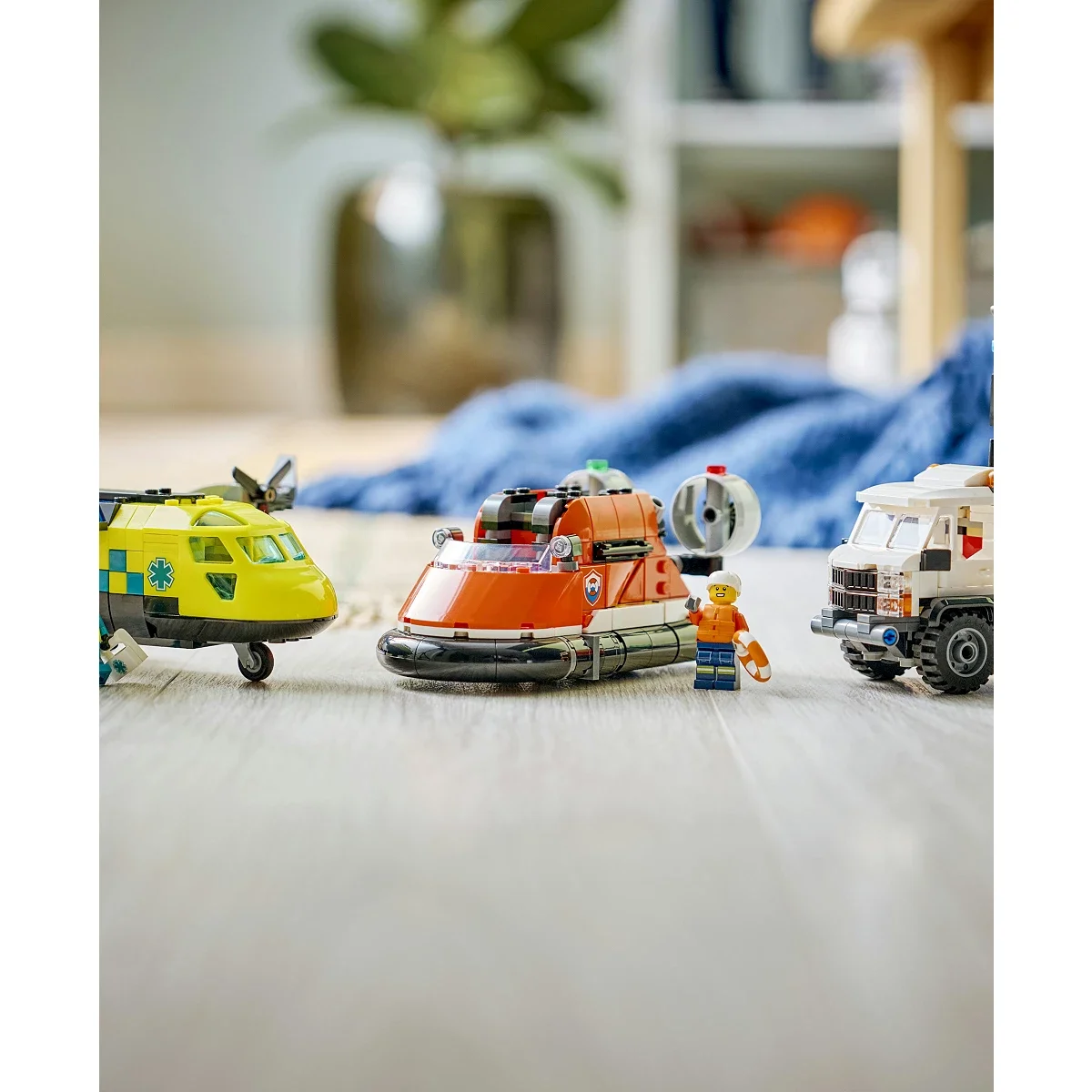 Set de Construccion City Airplane, Service Truck and Hovercraft - imagen 11
