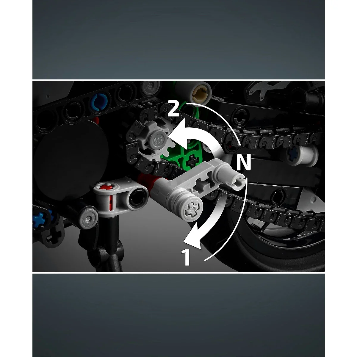 Juguete de Motocicleta Kawasaki Ninja H2R Technic - imagen 7