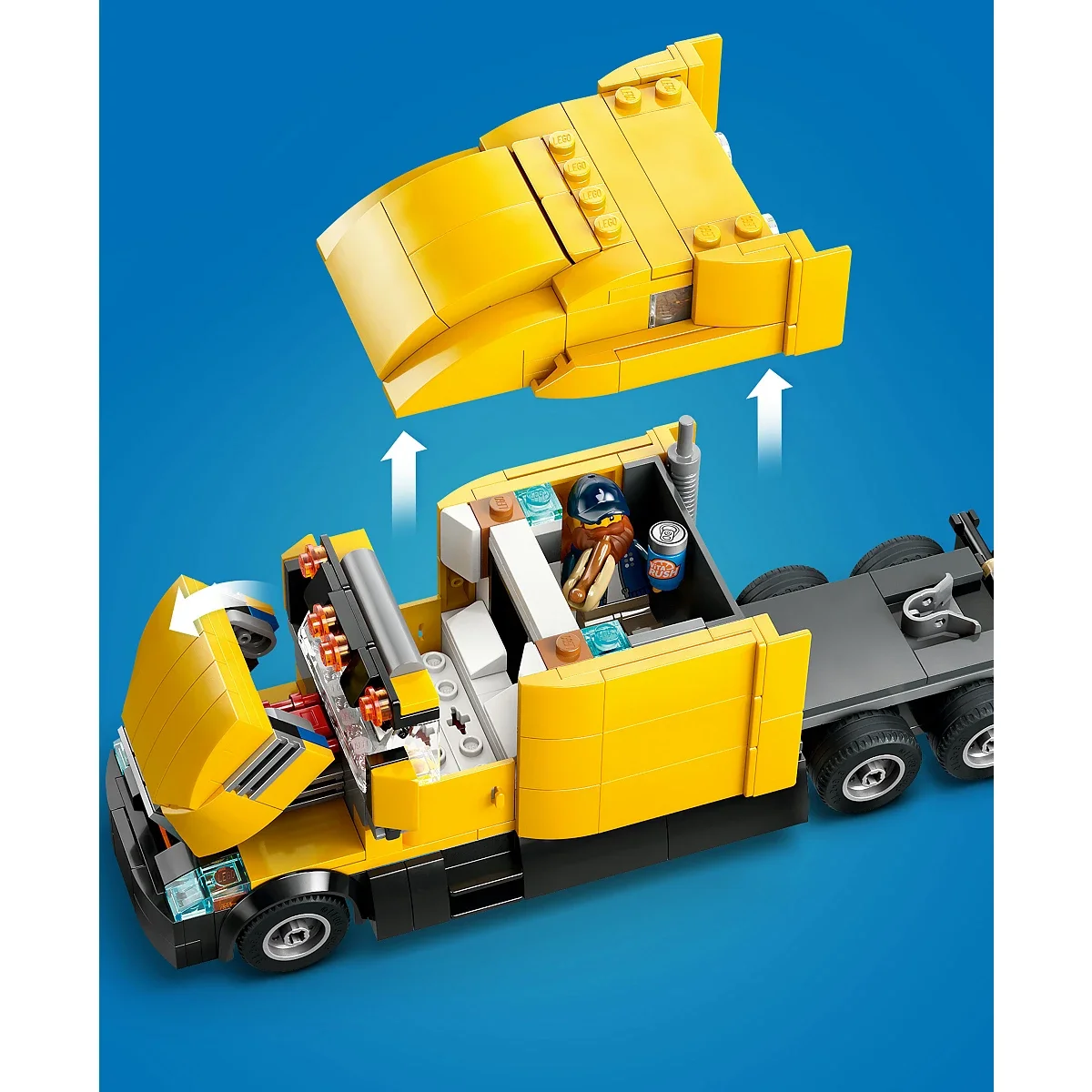 Set de Construccion City Camion de Reparto Amarillo - imagen 7